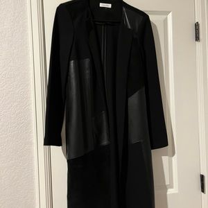 Calvin Klein long black coat!